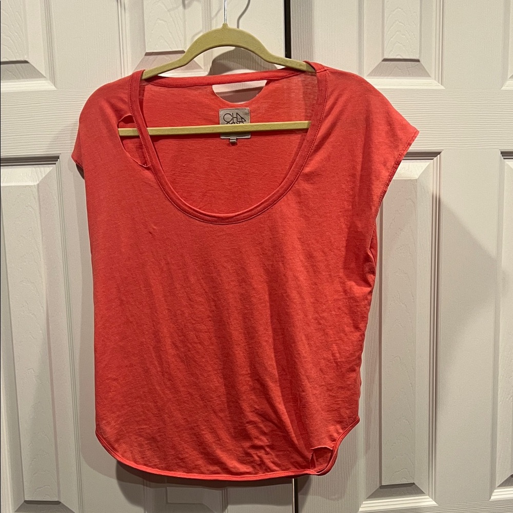 Chaser Bright Coral Short Sleeve Tee